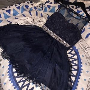 MY MICHELLE Dark Navy Blue Dress
